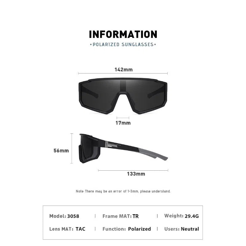 Photochromic Sunglasses Outdoor Polarized Cycling Sunglasses Sports Windproof Goggles Integrated Sunglasses | Modern Cat