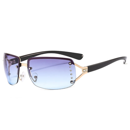 New Y2K Diamond-studded Sunglasses, Fashionable Sunglasses, High-quality Sunglasses