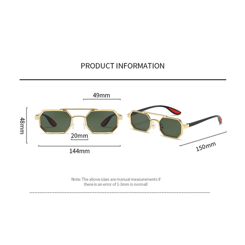 Fashion Men's Sunglasses Cool Square Driving Glasses Outdoor Anti-UV Sunglasses