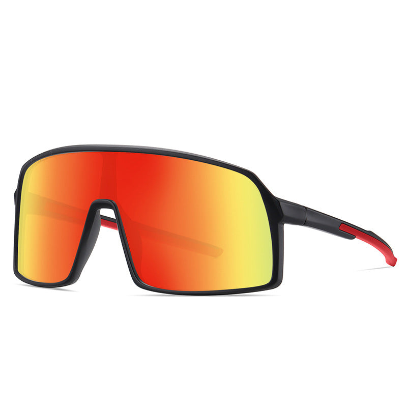 Men's Polarized Sports Sunglasses Cycling Sunglasses Goggles Trendy TR90 One-piece Large Frame Sunglasses|Modern Cat