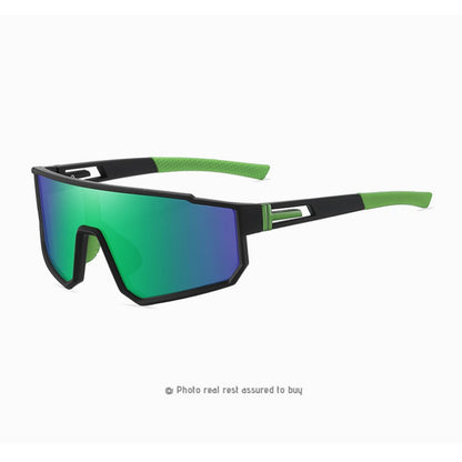 New Style Sports Glasses Sunglasses Fashion Polarized Colorful Cycling Glasses Men's One-piece Sunglasses Outdoor Sunglasses|Modern Cat