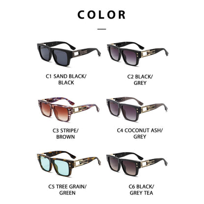 Square Frame Men's Sunglasses Sunglasses UV400 Fashion Retro Sunglasses Outdoor Anti-ultraviolet Goggles