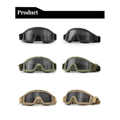 Desert Locust Riding Glasses Anti-impact Windproof Mirror Equipment Retro Motorcycle Anti-wind and Sand Goggles