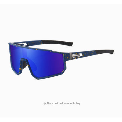 New Style Sports Glasses Sunglasses Fashion Polarized Colorful Cycling Glasses Men's One-piece Sunglasses Outdoor Sunglasses|Modern Cat