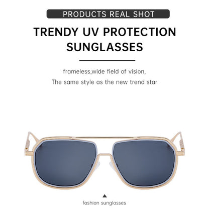 Unique Men's Sunglasses Irregular Frame Sunglasses Men's High-end Business Sunglasses Men's Trendy Sunglasses