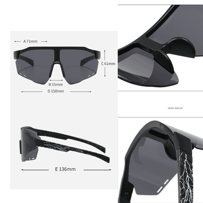 Day and Night Photochromic Sunglasses Men's and Women's Windproof Cycling Sunglasses New Sports Sunglasses