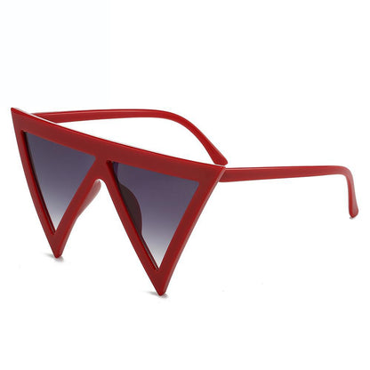 Outdoor UV Protection Sunglasses for Women New Style Personality Modern Catwalk Sunglasses Triangle Hip-hop Sunglasses