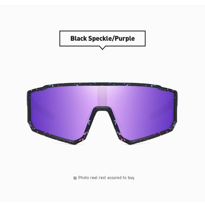 New Style Sports Glasses Sunglasses Fashion Polarized Colorful Cycling Glasses Men's One-piece Sunglasses Outdoor Sunglasses|Modern Cat