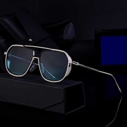 Unique Men's Sunglasses Irregular Frame Sunglasses Men's High-end Business Sunglasses Men's Trendy Sunglasses