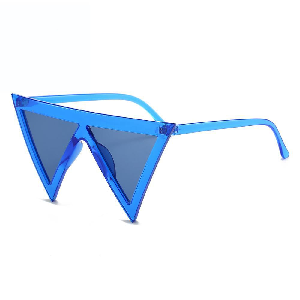 Outdoor UV Protection Sunglasses for Women New Style Personality Modern Catwalk Sunglasses Triangle Hip-hop Sunglasses