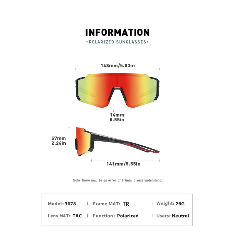 Polarized Sports Sunglasses Myopia Running Sunglasses Cycling Anti-wind and Sand Goggles Fishing Glasses|Modern Cat