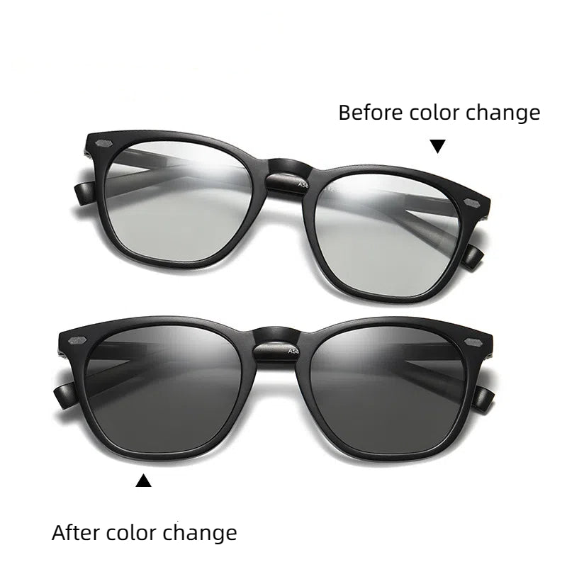 Fashion TR Polarized Photochromic Sunglasses Night Vision Goggles Aluminum Magnesium Driving Sunglasses