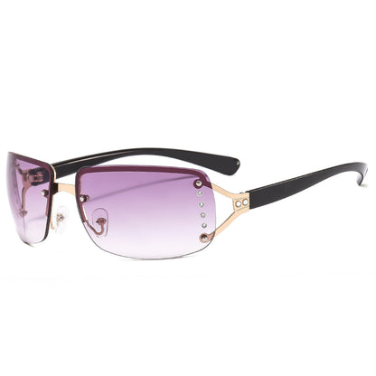 New Y2K Diamond-studded Sunglasses, Fashionable Sunglasses, High-quality Sunglasses