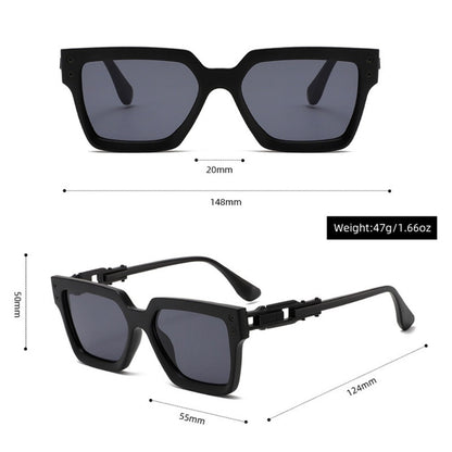 Men's Metal Sunglasses Fashion Square Frame Sunglasses Sunglasses UV400 Goggles Boyfriend Gift